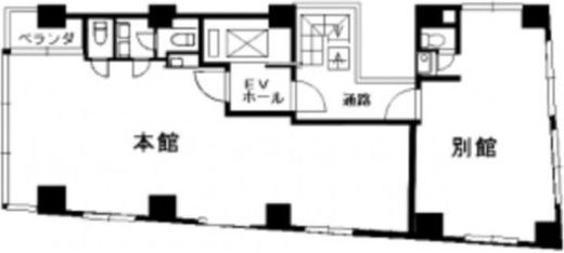 新盛堂ビル 本館6階 間取り図