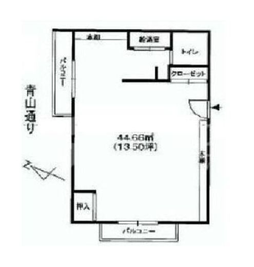 ジュエル青山(SOHO) 701 間取り図