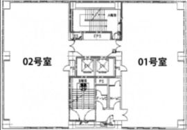 ラ・ベルティ新宿ビル 702 間取り図