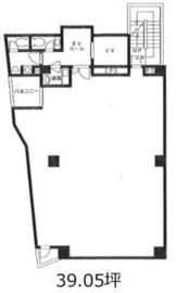 神楽坂神谷ビル 4階 間取り図