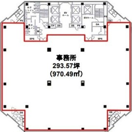 東京パークサイドビル 14階 間取り図