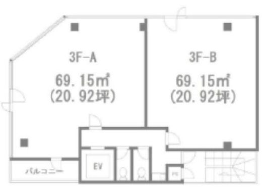 アパライトビル 302 間取り図