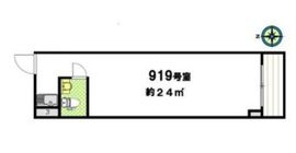 高田馬場ダイカンプラザ 919 間取り図