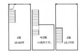 新宿御苑ビル (新宿御苑前駅) 1-2階 間取り図