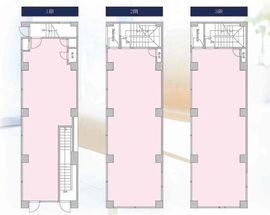 赤坂トーセイビル 1-3階 間取り図