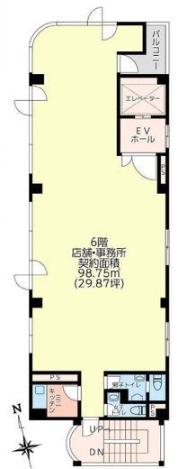 アーク神保町ビル 6階 間取り図