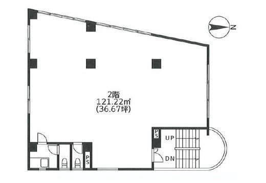 今井ビル西館 2階 間取り図