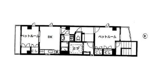 麻布西脇ビル 501 間取り図