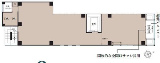 THE V-CITY 麻布十番Ⅰ AVENUE 6階 間取り図