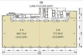一番町東急ビル 3階B 間取り図