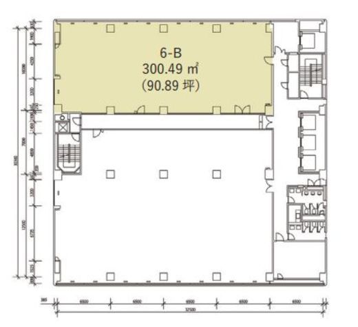 渋谷道玄坂東急ビル 6階B 間取り図