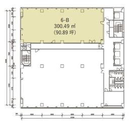 渋谷道玄坂東急ビル 6階B 間取り図