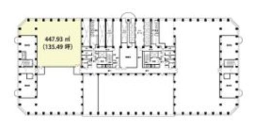 新宿アイランドタワー 22階101-1-2 間取り図