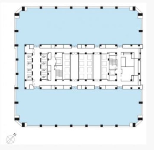 晴海アイランドトリトンスクエアオフィスタワーY 31階 間取り図