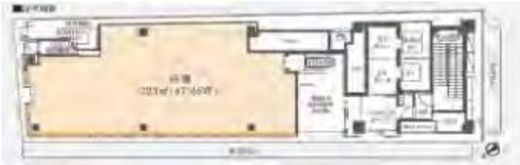 (仮称)ヒューリック銀座一丁目建替計画 1階 間取り図