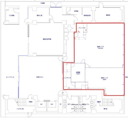ハンファビル 1階 間取り図