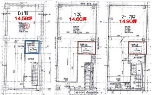 ACN築地2丁目ビル B1-7階 間取り図
