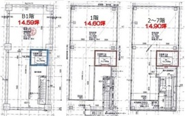 ACN築地2丁目ビル B1-7階 間取り図