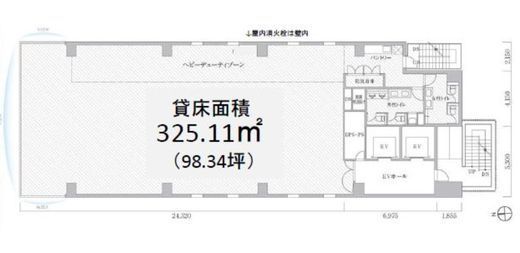 PMO浜松町Ⅱ 2階 間取り図