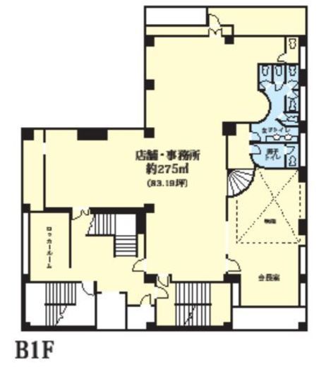 セソーラス西麻布 B1階 間取り図