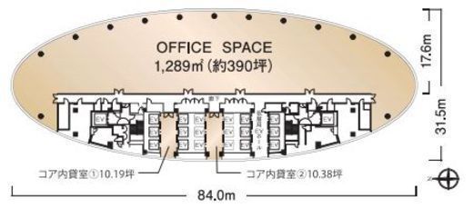 品川インターシティA棟 11階 間取り図