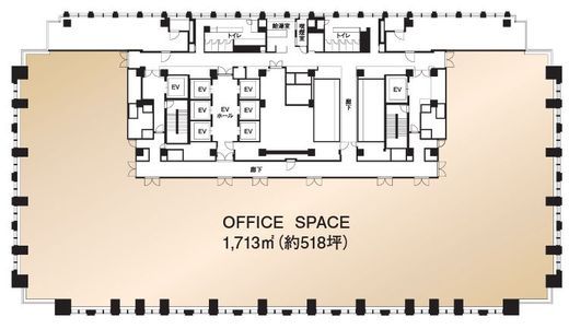 JA共済ビル 12階 間取り図