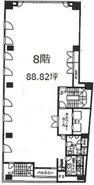 渋谷KIビル 8階 間取り図