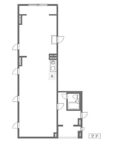 永興ビル(店舗・事務所・SOHO) 2階 間取り図