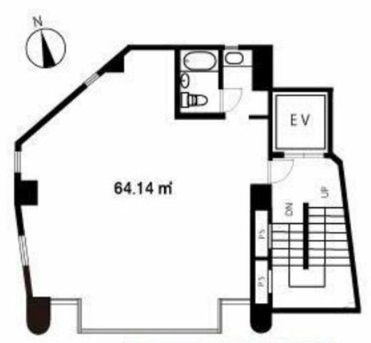 AUビル 4階 間取り図