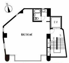AUビル 4階 間取り図
