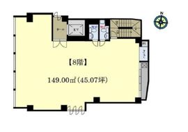 YODAビル 8階 間取り図