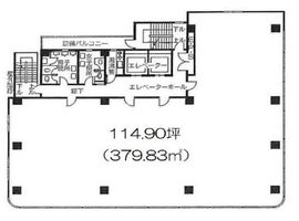 サンフィールドビル 6階 間取り図