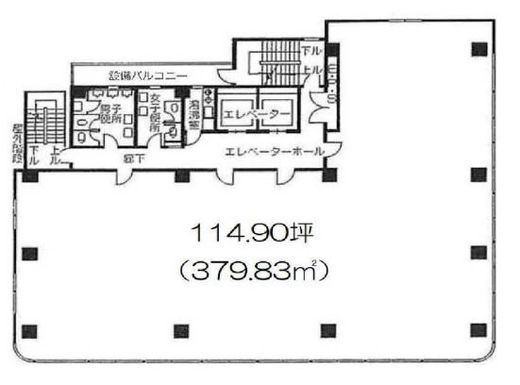 サンフィールドビル 5階 間取り図