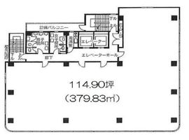 サンフィールドビル 5階 間取り図