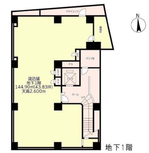 麹町MKビル 地下1階 間取り図