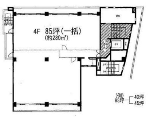 第一桂城ビル 4階 間取り図