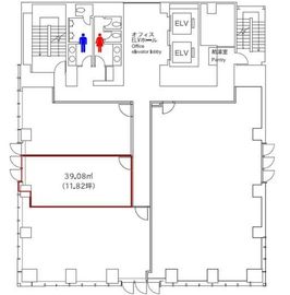 日総第22ビル 3階2 間取り図