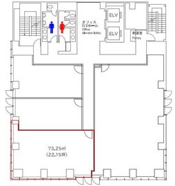 日総第22ビル 3階3 間取り図