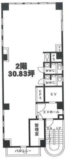 MFビル 2階 間取り図