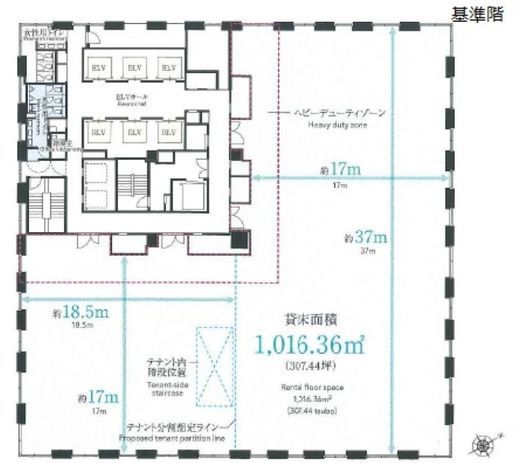Dタワー西新宿 12階 間取り図