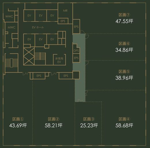 Dタワー西新宿 10階G 間取り図