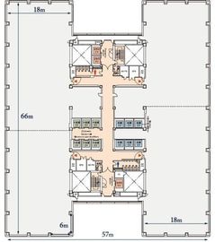 浜松町ビルディング 12階A 間取り図