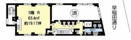 河上ビル 5階B 間取り図