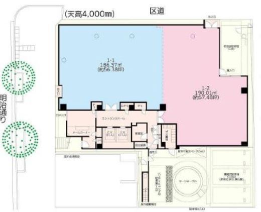 Barbizon8 1階 間取り図