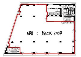 KDX江戸橋ビル 6階 間取り図