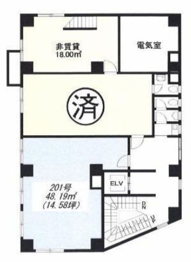 辻ビル 201 間取り図