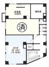 辻ビル 201 間取り図