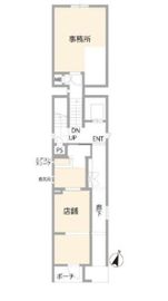 コスモヒルズ(店舗・事務所) 1階南 間取り図