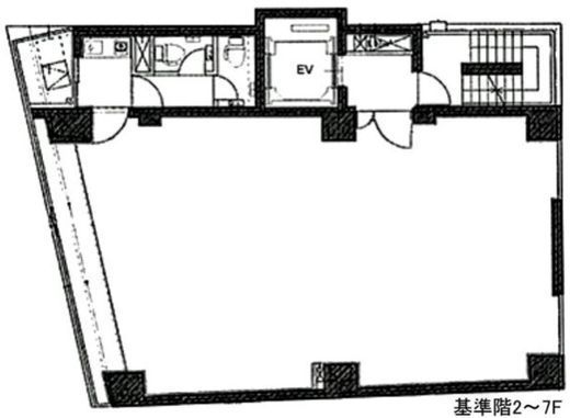 赤坂丹後ビル 5階 間取り図