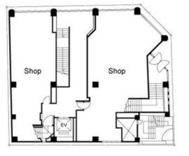 新宿モリエールビル 1階1 間取り図